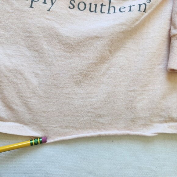 Simply Southern Pink Long Sleeve T-Shirt "Happy Life Happy Mind" Fairy Hippie - Picture 10 of 13